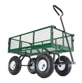 GOR400 400-lb. Steel Mesh Garden Cart with 10" Tires