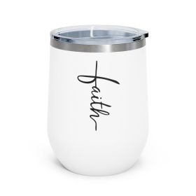 Insulated Tumbler - 12oz, Faith Christian Inspiration