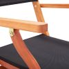 Folding Patio Chairs 4 pcs Solid Eucalyptus Wood&Textilene