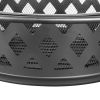 30in Outdoor Metal Fire Pit with Cooking Grates Black