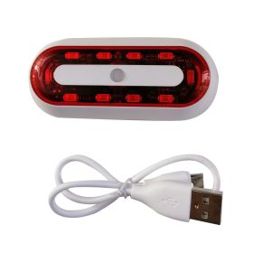 Motorcycle helmet warning light Taillight (Option: Model charging)