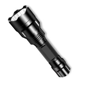 Aluminum Alloy Rechargeable Fixed Focus Emergency Outdoor Riding Long-range Shot Waterproof Led Flashlight (Option: T6 Single flashlight)