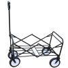 Outdoor Folding Wagon Garden ; Large Capacity Folding Wagon Garden Shopping Beach Cart ; Heavy Duty Foldable Cart; for Outdoor Activities; Beaches; Pa