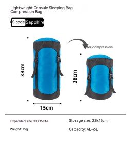 Down Compression Outdoor Storage Bag (Option: Sapphire Blue XS Code)